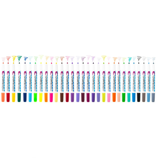 Graffiti Fabric Marker Set, 30 Markers