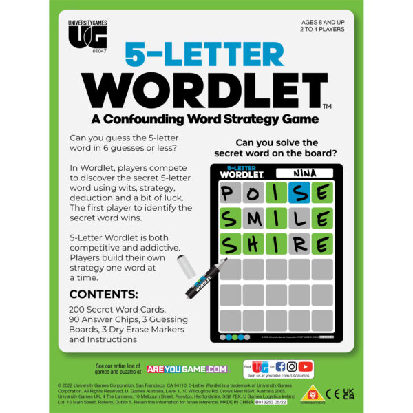 5-Letter Wordlet Word Puzzle Game