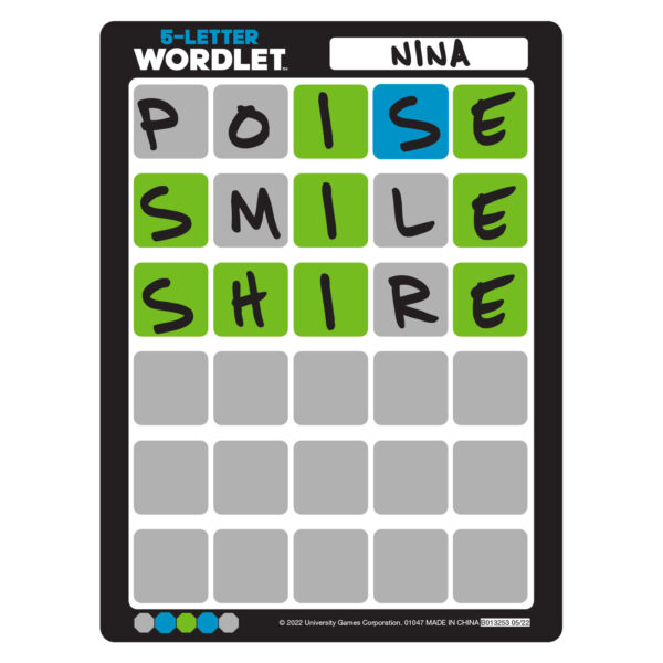 5-Letter Wordlet Word Puzzle Game