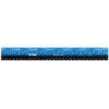 EZ12PBL - 12 inch Plastic blue ruler outlined Easy Read Ruler, Plastic, Blue-Black, 12", Pack of 6