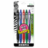 Z-Grip Ballpoint Retractable Pen, 1.0mm, Assorted, 5 Per Pack, 6 Packs