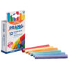 Hygieia Dustless Board Chalk, 3-1-4" x 3-8", Assorted, 12 Per Box, 24 Boxes